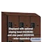 Salsbury Industries 4 Tier Designer Locker, 54"Wx76"Hx18"D, 12 Door, Mahogany 18-24368MAH - alternate 7